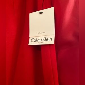 Red Calvin Klein Suit | Size 4